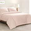 QE Home Bamboo Cotton Duvet Cover, Bamboo Cotton in Rosemist Pink, King