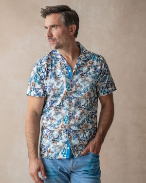 Wings Of A Butterfly Open Collar Shirt