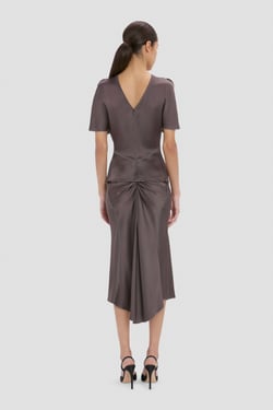Victoria Beckham Bela Top In Ore - 4 - Womens