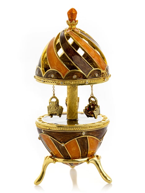 Brown Carousel With Royal Chairs