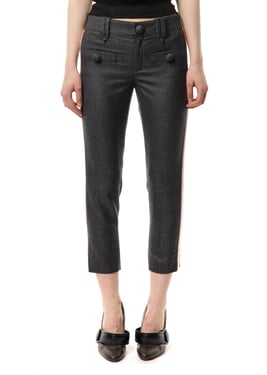 SATIN CIGARETTE TROUSERS - 34