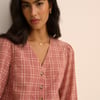 Red Check Brooke Blouse