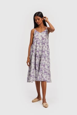 Mist Strappy Midi Dress - Purple Mist / L