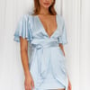 Another World Dress Steel Blue