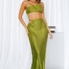 Make Me Feel Maxi Skirt Green
