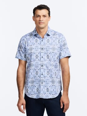 Robert Graham Amagansett Short Sleeve Button Down Shirt