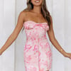 Calling Romantics Strapless Mini Dress Pink