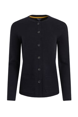 Weird Fish Hayley Knitted Cardigan Navy Size 8
