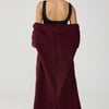 Ayer Off Shoulder Coat (Wine) - S/M