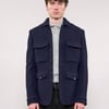 IMMORTAL Monaco Car Coat - Navy Waffle