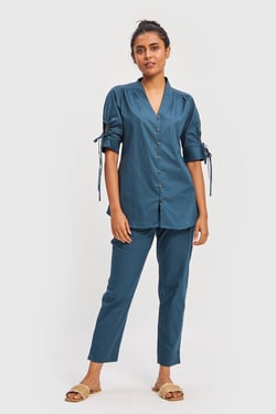 Teal Deal Shirt - Poplin Blue / XL