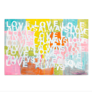 Love Always Love Original Painting by Kerri Rosenthal