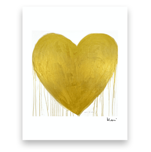Heart Of Gold Mini Art Print