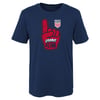 Junior Outerstuff USMNT Number 1 Navy Tee / 4