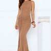 Mariner’s Glow Glitter Maxi Dress Brown