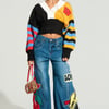 AKIRA Not Sorry Patchwork Denim Jeans | Size 1X