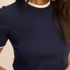 Navy Double Layer T-Shirt