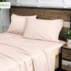 QE Home 310TC Bamboo Cotton Sheet Set in Rosemist Pink, King