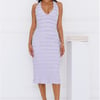 Daisy Dancer Halter Midi Dress Lilac
