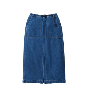 Gramicci Womens Long Denim Skirt Mid Indigo