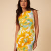 Orange Floral Freya Mini Dress
