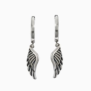 Jeulia "Lift Your Wings" Sterling Silver Earrings