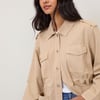 Cream Utility Jacket