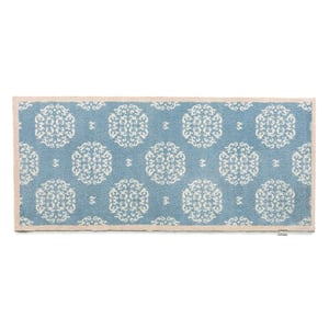 Home 15 Blue Washable Runner - 65x150cm