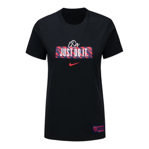 Women's Nike USA Just Do It Tri-Blend Black Tee / XL