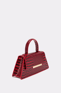 AKIRA Day Faux Croc Purse