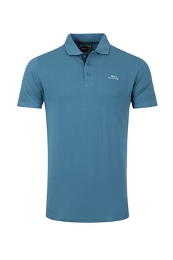 Weird Fish Miles Pique Polo Shirt Faded Blue Size L