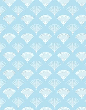 Lotus Papyrus' Wallpaper by Tea Collection - Baby Blue - Traditional / 27 in. x 27 ft.