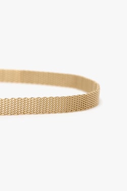 Victoria Beckham Dorian Frame Belt Micro Brass - 85CM - Womens