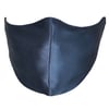 Midnight Blue Pure Silk Face Covering
