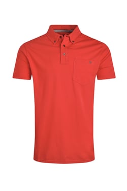 Weird Fish Jeremy Button Down Jersey Polo Shirt Radical Red Size 3XL