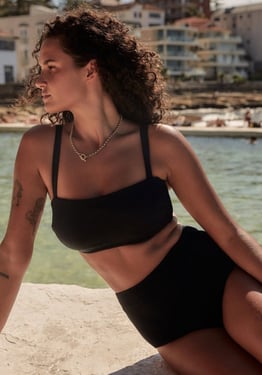 Seadive DD Tank Bikini Black - Black
