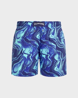 Vilebrequin - Men Swim Shorts Marble - Swimwear - Moorea - Blue - Size XXXL