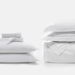 Signature Bedding Set King w/st pillowcases PROSSIONI® White Boutique Hotel Sateen , Luxury Organic Bedding and Sheet Sets , PROSSIONI