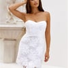 Finding Beauty Strapless Mini Dress White