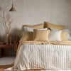 Yellow Vivienne 100% Cotton Quilted Throw