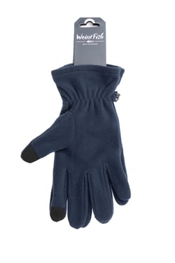 Weird Fish Tayport Microfleece Glove Dark Navy Size S/M