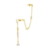 Radiant Double Ear Cuff Sterling Silver Gold