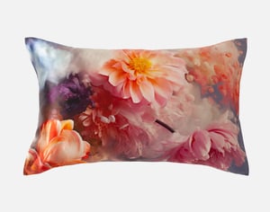 QE Home 100% Mulberry Silk Pillowcase in Georgia, Floral, Pink, King