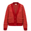 Ingleton Crop Cardigan in Jam & Shrimp