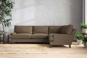 nkuku Marri Right Hand Corner Sofa | Make To Order | Grand | Brera Linen Chesnut