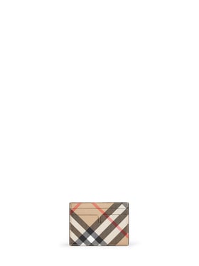 BURBERRY | Sand beige Check credit card holder | Man | PZ