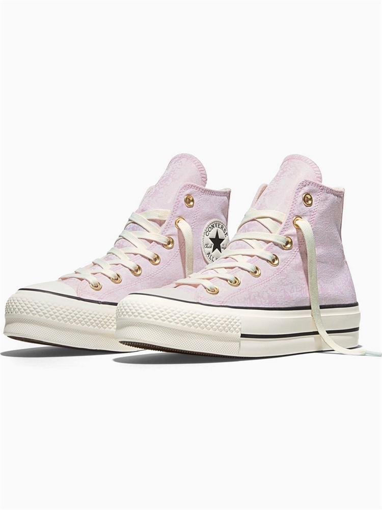 Converse Womens Chuck Taylor All Star Lift Platform - New Found Bloom / Egret / Black - 8