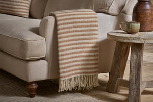 nkuku Sanval Wool Throw | Textiles | One Size | Rust