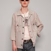Red Stripe Linen Workshirt