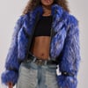AKIRA Astro Fur Panel Moto Jacket | Size Large